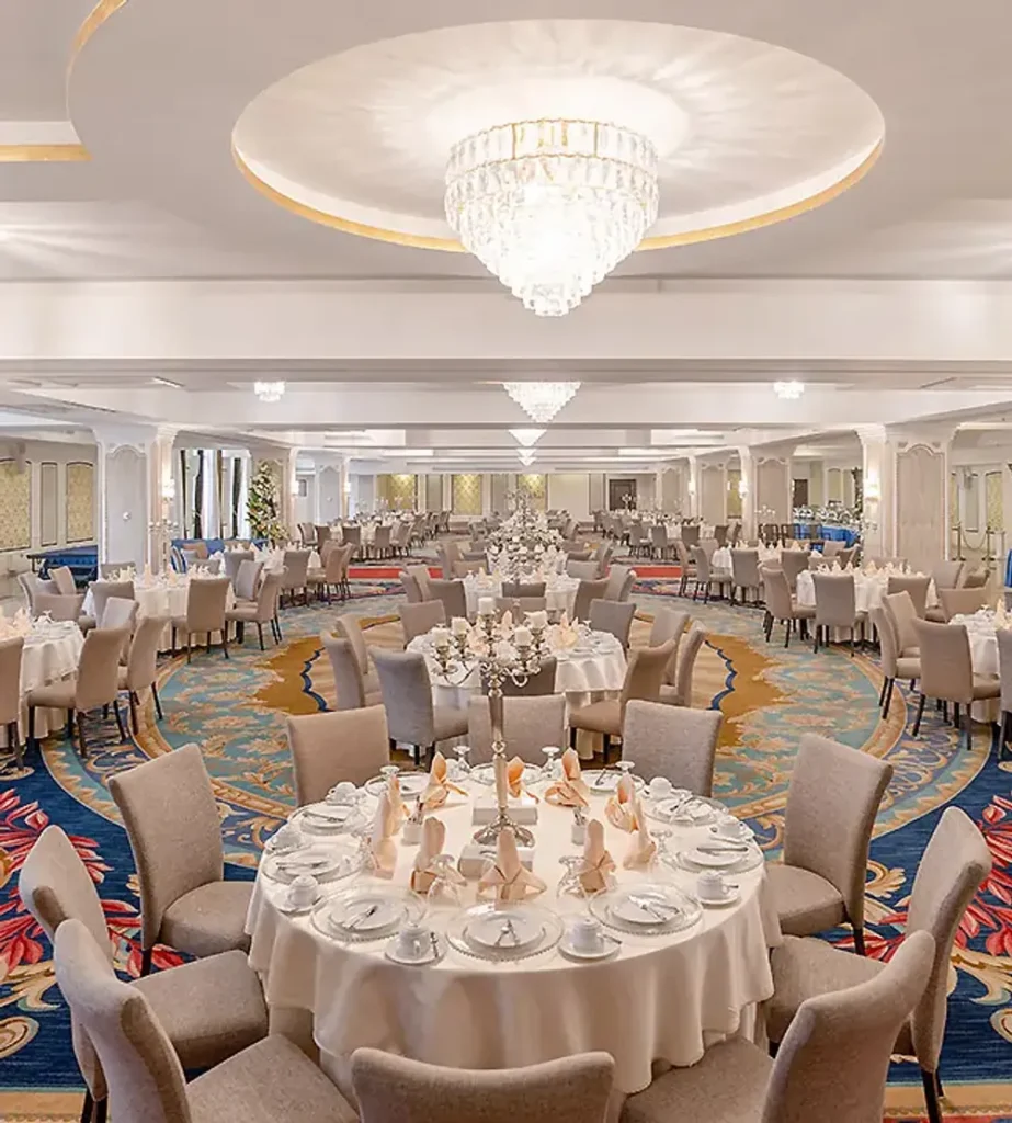 Conference seating arrangement in Amiran Hall 2, Espinas Palace Hotel Tehran